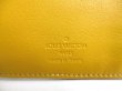 Photo10: LOUIS VUITTON Monogram Black Denim Musterd Yellow Leather Flap Long Wallet Amelia #a374