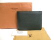 Photo1: LOUIS VUITTON Episea Taiga Leather Bifold Bill Wallet #a376