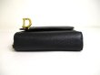 Photo5: Christian Dior Black Leather Saddle Lotus Bifold Wallet Compact Wallet #a379