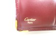 Photo10: Cartier Must de Cartier Bordeaux Leather Bifold Wallet Purse #a386