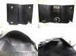 Photo8: PRADA Black Saffiano Triangle Leather 4 Pics Key Chain #a387