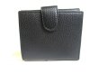 Photo2: GUCCI Interlocking G Black Leather Bifold Wallet Compact Wallet #a393