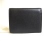 Photo2: Salvatore Ferragamo Gancini Black Leather Gold H/W Bifold Wallet #a401