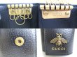 Photo9: GUCCI Bee Motif Black Leather 6 Pics Key Cases #a406