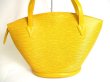 Photo2: LOUIS VUITTON Epi Leather Yellow Tote Bag Shoppers Bag Saint Jacques Large #a412