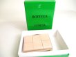 Photo12: BOTTEGA VENETA Light Pink Leather Small Cassette Bi-Fold Zip Wallet #a416