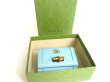 Photo12: GUCCI GG Bamboo Sky Blue Leather Trifold Wallet Compact Wallet #a421