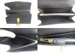 Photo8: Salvatore Ferragamo Gancini Black Leather Gold H/W Flap Long Wallet #a429