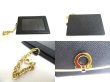 Photo9: Salvatore Ferragamo Gancini Black Leather Gold H/W Flap Long Wallet #a429