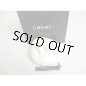 Photo: CHANEL Camelia White Canvas Corsage Brooch #a432