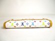 Photo6: LOUIS VUITTON Multicolor White Leather Trifold LOng Wallet International #a436