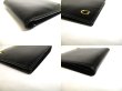 Photo7: GUCCI Vintage Black Leather Bifold Bill Wallet Compact Wallet #a444