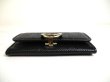 Photo5: BVLGARI Black Leather Logo Clip Coin Purse Coin Wallet #a447