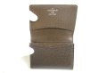 Photo8: LOUIS VUITTON Taiga Dark Brown Leather Business Card Case #a448