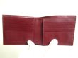 Photo8: BOTTEGA VENETA Intrecciato Bordeaux Leather Small Bi-Fold Bill Wallet #454