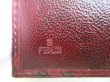 Photo10: FENDI Zucca Bordeaux Leather Document Holders Small Ring Agenda Cover #a457