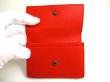 Photo8: BOTTEGA VENETA Intrecciato Red Leather Business Card Holder #a458