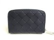 Photo2: BOTTEGA VENETA Intrecciato Black Leather Zipped Card Case Coin Purse #a462