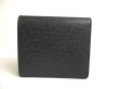 Photo2: LOUIS VUITTON Ardoise Black Taiga Leather Bifold Wallet #a476