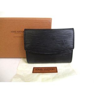 Photo: LOUIS VUITTON Epi Black Leather Coin Purse #a477