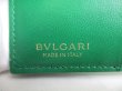 Photo10: BVLGARI Logo Infiniteum Green Leather Bifold Wallet Compact Wallet #a479