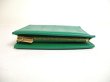 Photo6: BVLGARI Logo Infiniteum Green Leather Bifold Wallet Compact Wallet #a479