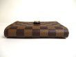 Photo5: LOUIS VUITTON Damier Brown Leather Bifold Wallet Viennois #a480