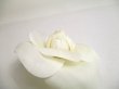 Photo3: CHANEL Camelia Pearl White Canvas Corsage Brooch #a481