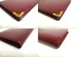 Photo7: Cartier Must de Cartier Bordeaux Leather Long Flap Bill Wallet #a483