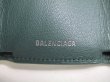 Photo10: BALENCIAGA Deep Green Leather Trifold Mini Wallet #a487