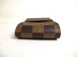 Photo6: LOUIS VUITTON Damier Brown Leather Cigarette Case Tabacco Case #a491