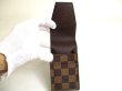 Photo8: LOUIS VUITTON Damier Brown Leather Cigarette Case Tabacco Case #a491