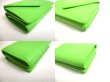 Photo7: BALENCIAGA Lime Green Leather Trifold Mini Wallet Compact Wallet #a495