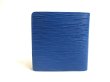 Photo2: LOUIS VUITTON Epi Blue Leather Bifold Wallet Compact Wallet #a501