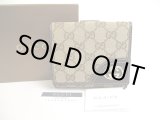 Photo: GUCCI GG Canvas Brown Leather Bifold Wallet Compact Wallet #a506