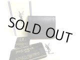 Photo: Yves Saint Laurent Vintage Japan Limited Black Leather Coin Purse #a510