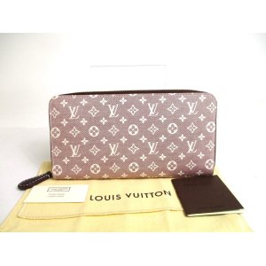 Photo: LOUIS VUITTON Monogram Idyle Sepia Canvas Round Zip Wallet Purse #a516