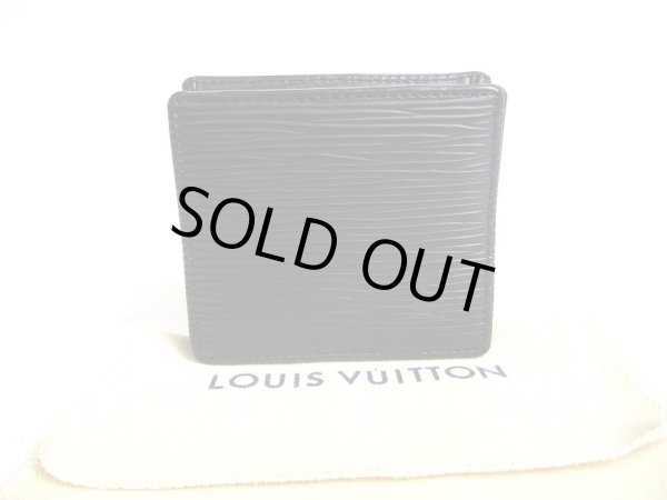 Photo1: LOUIS VUITTON Epi Black Leather Coin Purse Porto Monnaie Boite #a522