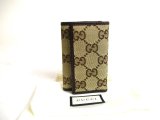 Photo: GUCCI GG Brown Canvas and Leather 6 Pics Key Chain #a526