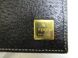 Photo10: FENDI Black Leather Gold H/W Bifold Wallet Compact Wallet #a527