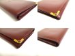 Photo7: Cartier Must de Cartier Bordeaux Leather Bifold Long Wallet #a552