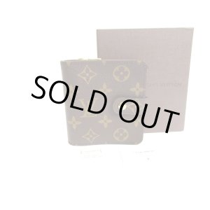 Photo: LOUIS VUITTON Monogram Brown Leather Bifold Wallet Compact Zippe #a553