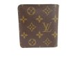 Photo2: LOUIS VUITTON Monogram Brown Leather Bifold Wallet Compact Zippe #a553