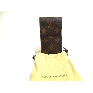 Photo: LOUIS VUITTON Monogram Leather Brown Cigarette Cases #a556