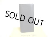 Photo: LOUIS VUITTON Ardoise Taiga Leather Flap Bill Wallet Portefeuille Long #a563