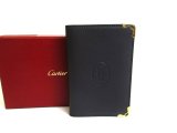 Photo: Cartier Must de Cartier Dark Gray Leather Card Holder #a569