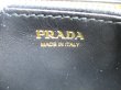 Photo11: PRADA Black Nylon Leather Gold H/W Round Zip Long Wallet #a570