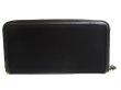 Photo2: PRADA Black Nylon Leather Gold H/W Round Zip Long Wallet #a570