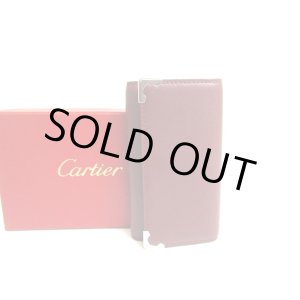Photo: Cartier Bordeaux Leather 4 Pics Key Chains #a571
