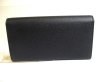 Photo2: BVLGARI Black Leather Logo Clip Bifold Long Wallet #a572